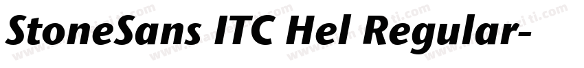StoneSans ITC Hel Regular字体转换
